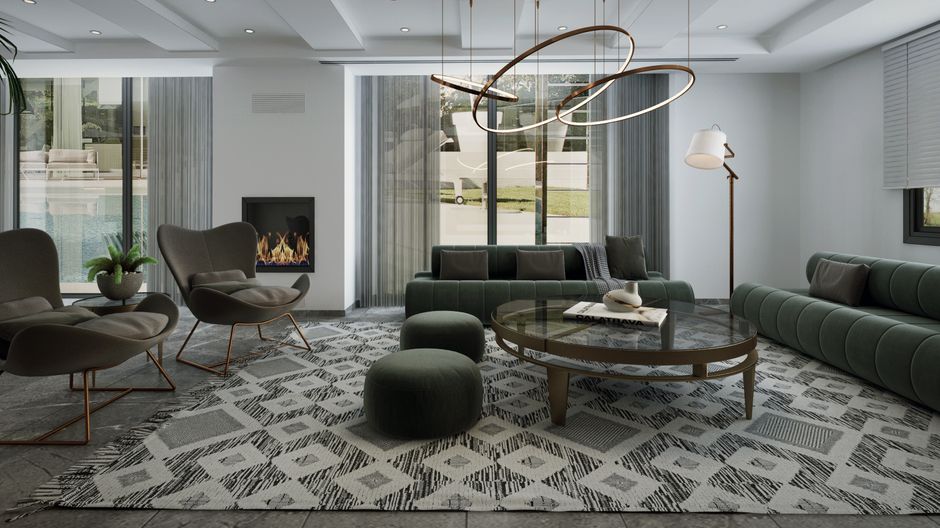 Vantage Loft 5-Bedroom Condominium For Sale — Living Room